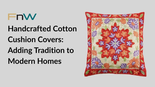 Handcrafted Cotton Cushion Covers: Adding Tradition to Modern Homes