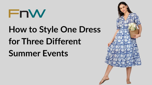 How to Style One Dress for Three Different Summer Events