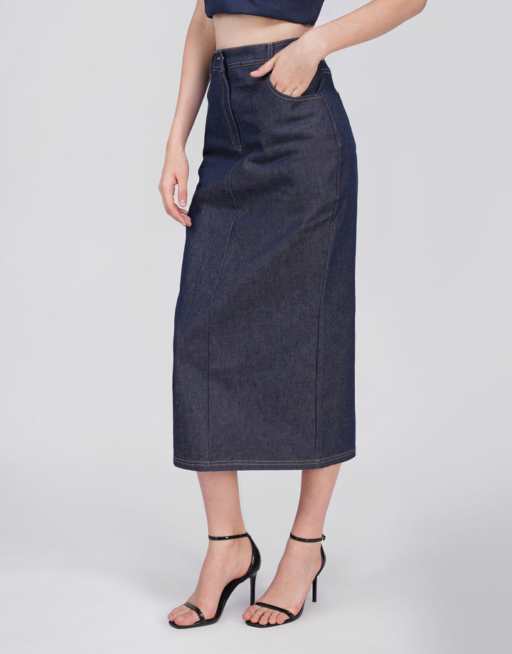 Ciara Blue Denim Skirt