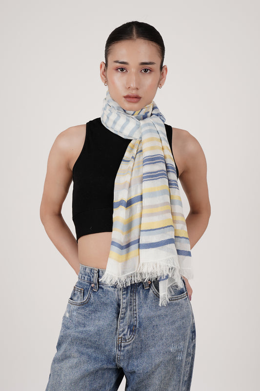 FnW Moulin Scarf Premium Natural Fiber Scarf Signature Drape Boutique Luxury feathernweave FnW