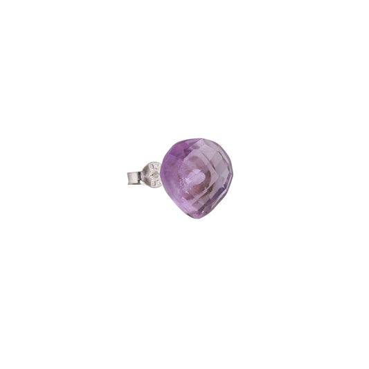 925 Sterling Silver Stud Earrings - Amethyst Stone (Exquisite Edition)
