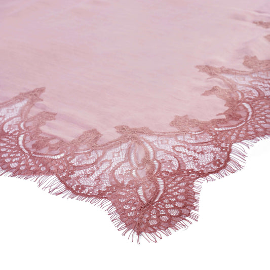 FnW Blushveil Ethereal Pink Scarf Premium Natural Fiber Scarf Signature Drape Boutique Luxury feathernweave FnW