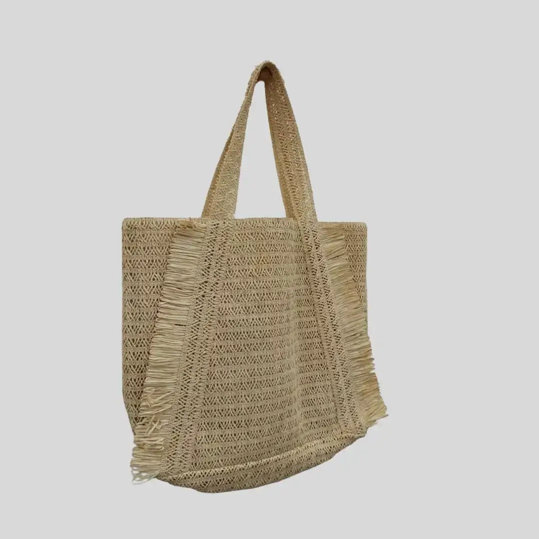 FnW The Fringe Beach Tote - Aussie Summer Weave Bag Boutique Bag Sculpted Silhouette Artisanal Craftsmanship feathernweave FnW