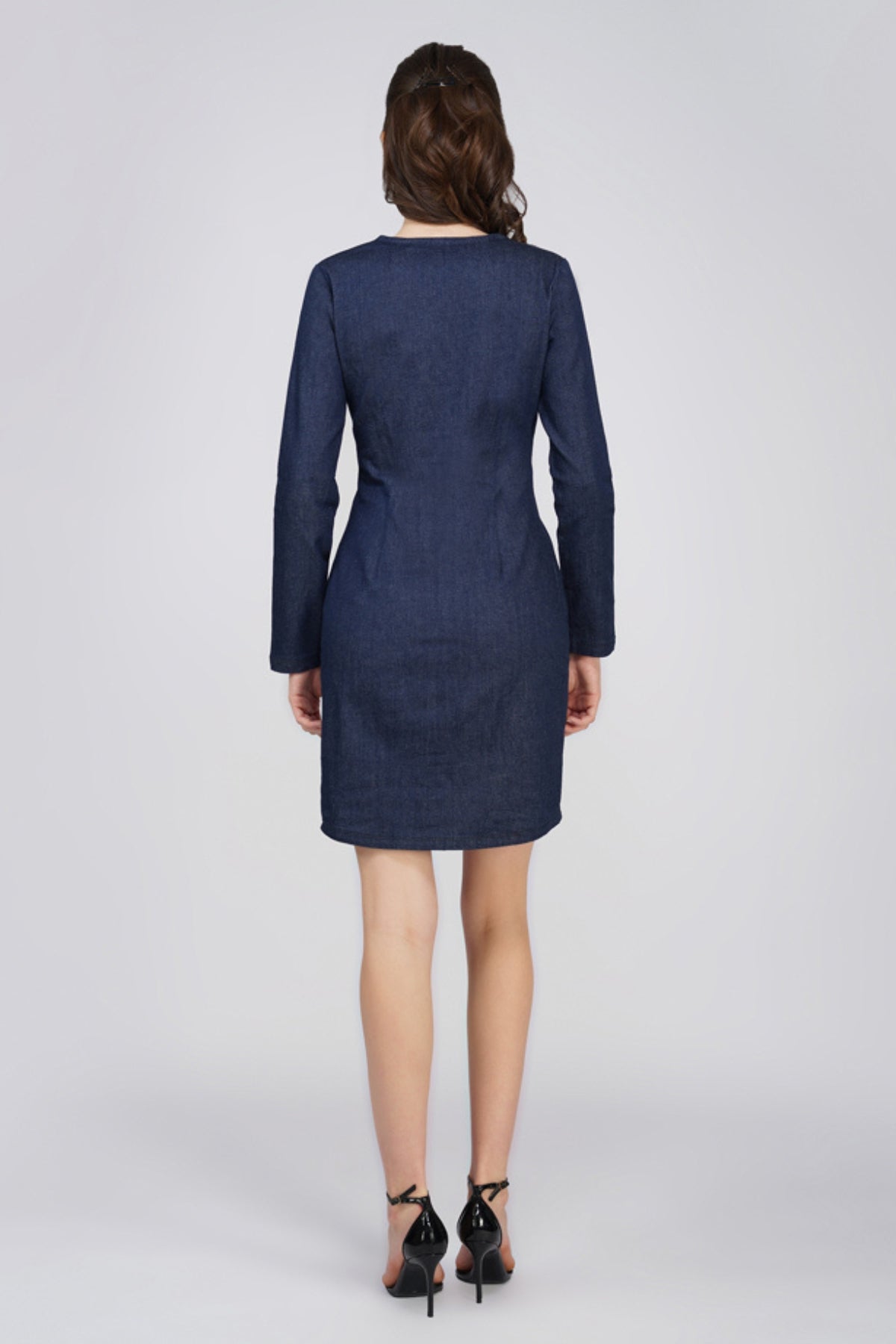 Fluer Blue Denim Dress