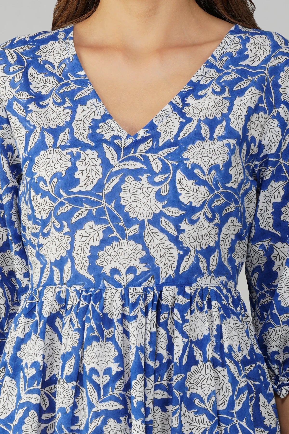 Santorini Mini Dress - Blue