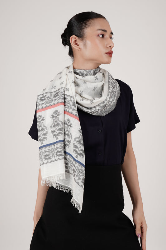 Ivory Eden Scarf