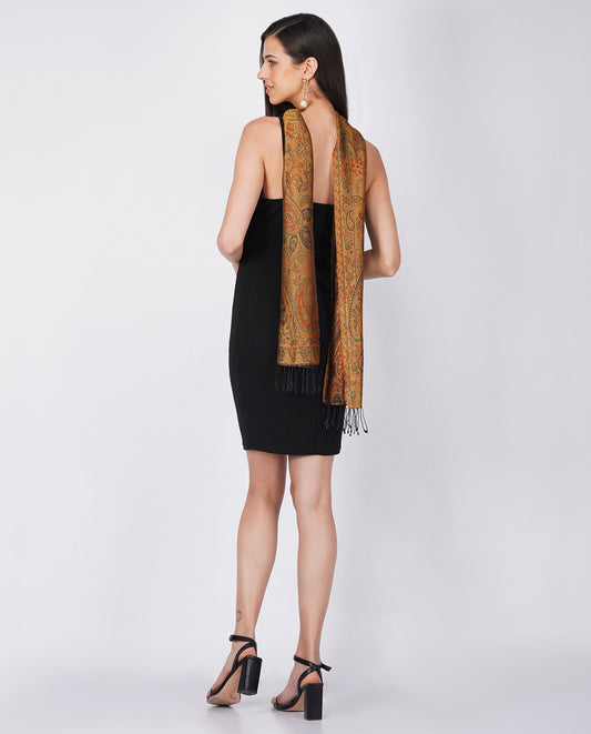 FnW Paisora Scarf Premium Natural Fiber Scarf Signature Drape Boutique Luxury feathernweave FnW