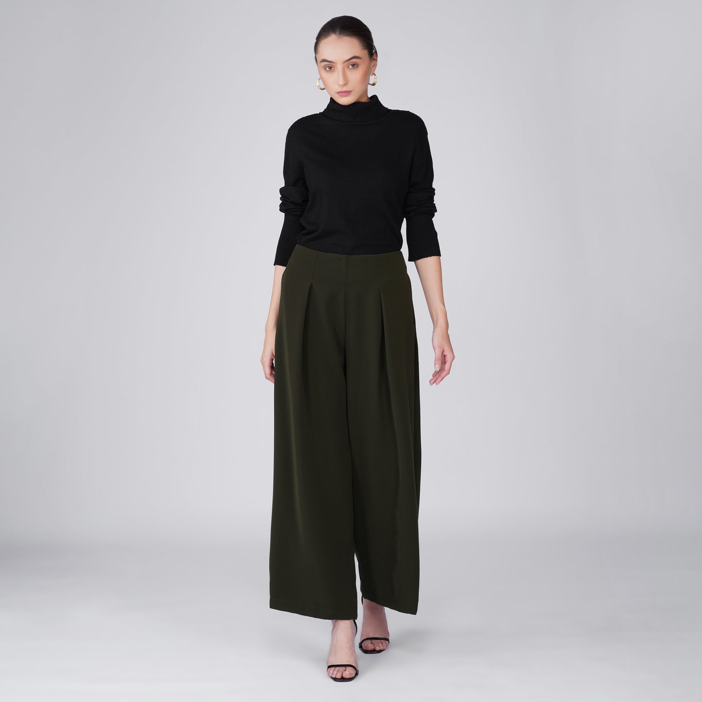 Arc Olive Japanese Crepe Straight Leg Pant | FLOW Series