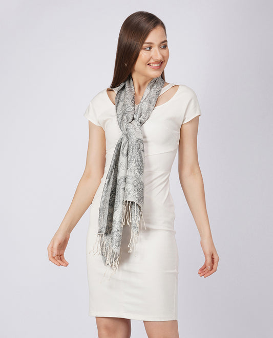 FnW Lustrea Sacrf Premium Natural Fiber Scarf Signature Drape Boutique Luxury feathernweave FnW