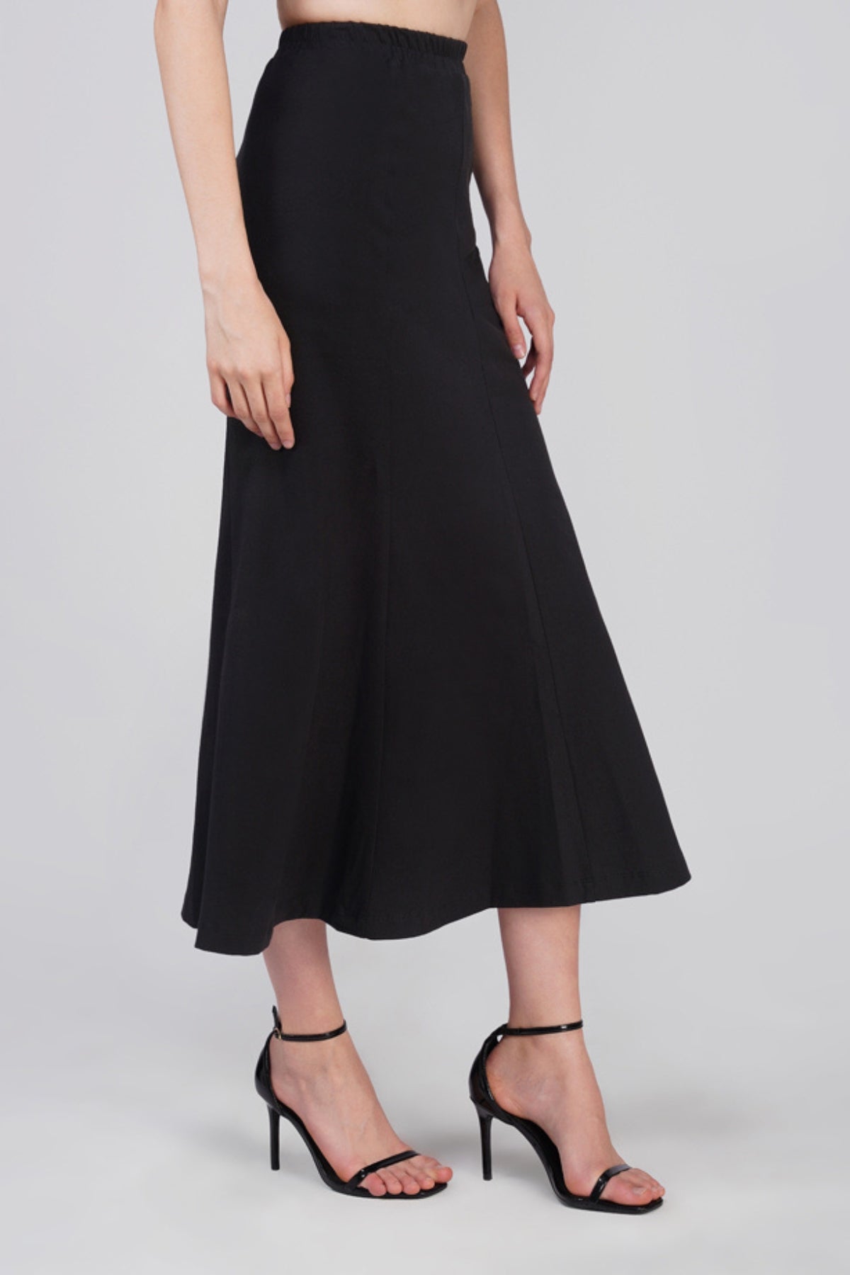 Maria Black Cotton Skirt