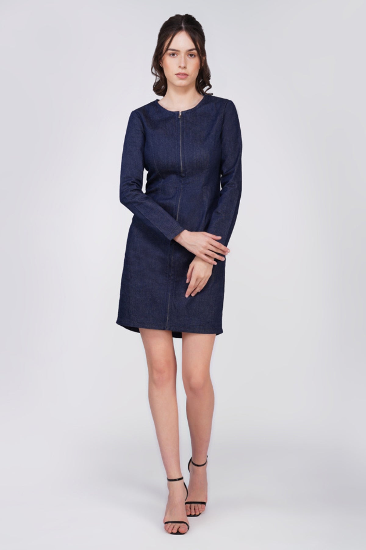 Fluer Blue Denim Dress