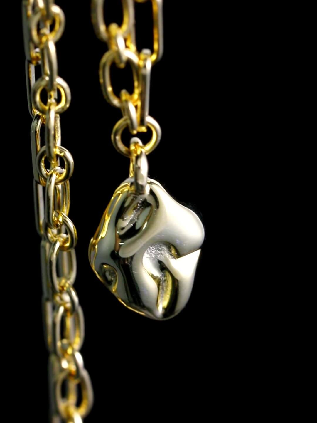 FnW Myrella Pendant Sterling Silver Jewelry Sculpted Metalware Artisanal Craftsmanship feathernweave FnW