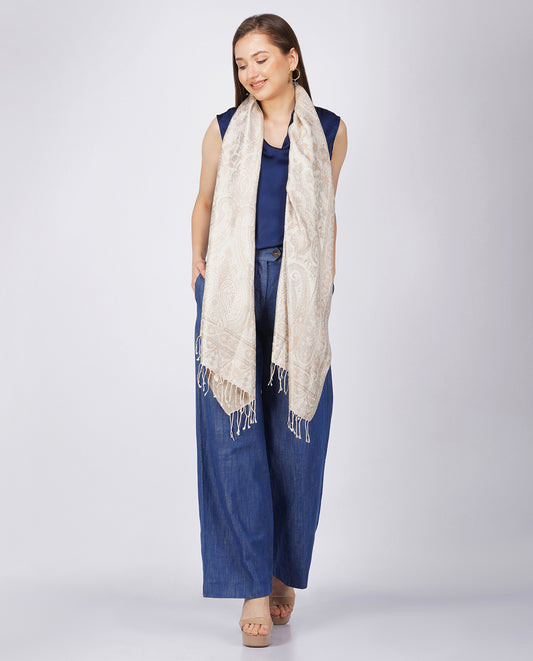 FnW Vortex Scarf Premium Natural Fiber Scarf Signature Drape Boutique Luxury feathernweave FnW