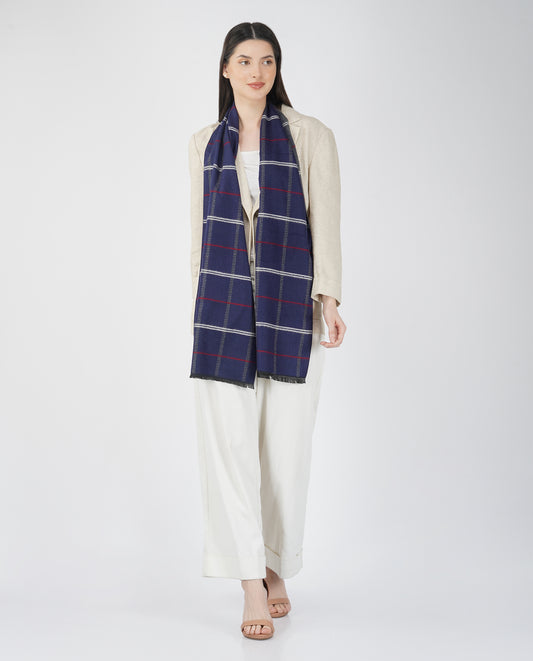 FnW Strathen Scarf Premium Natural Fiber Scarf Signature Drape Boutique Luxury feathernweave FnW