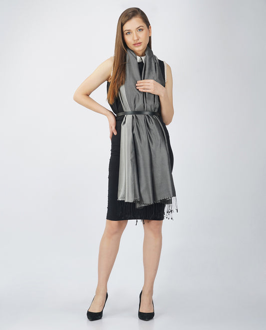 FnW Obscura Scarf Premium Natural Fiber Scarf Signature Drape Boutique Luxury feathernweave FnW