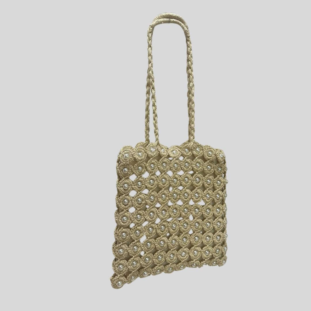 FnW The Midnight Bloom Beaded Tote Bag Boutique Bag Sculpted Silhouette Artisanal Craftsmanship feathernweave FnW