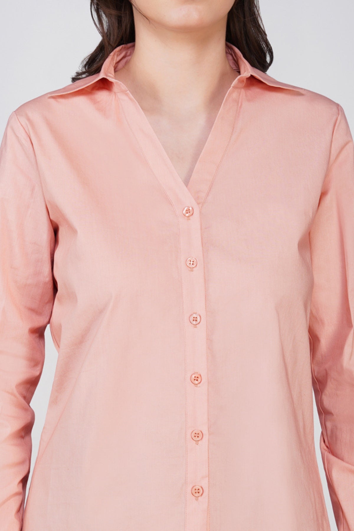 Viona Salmon Cotton Shirt