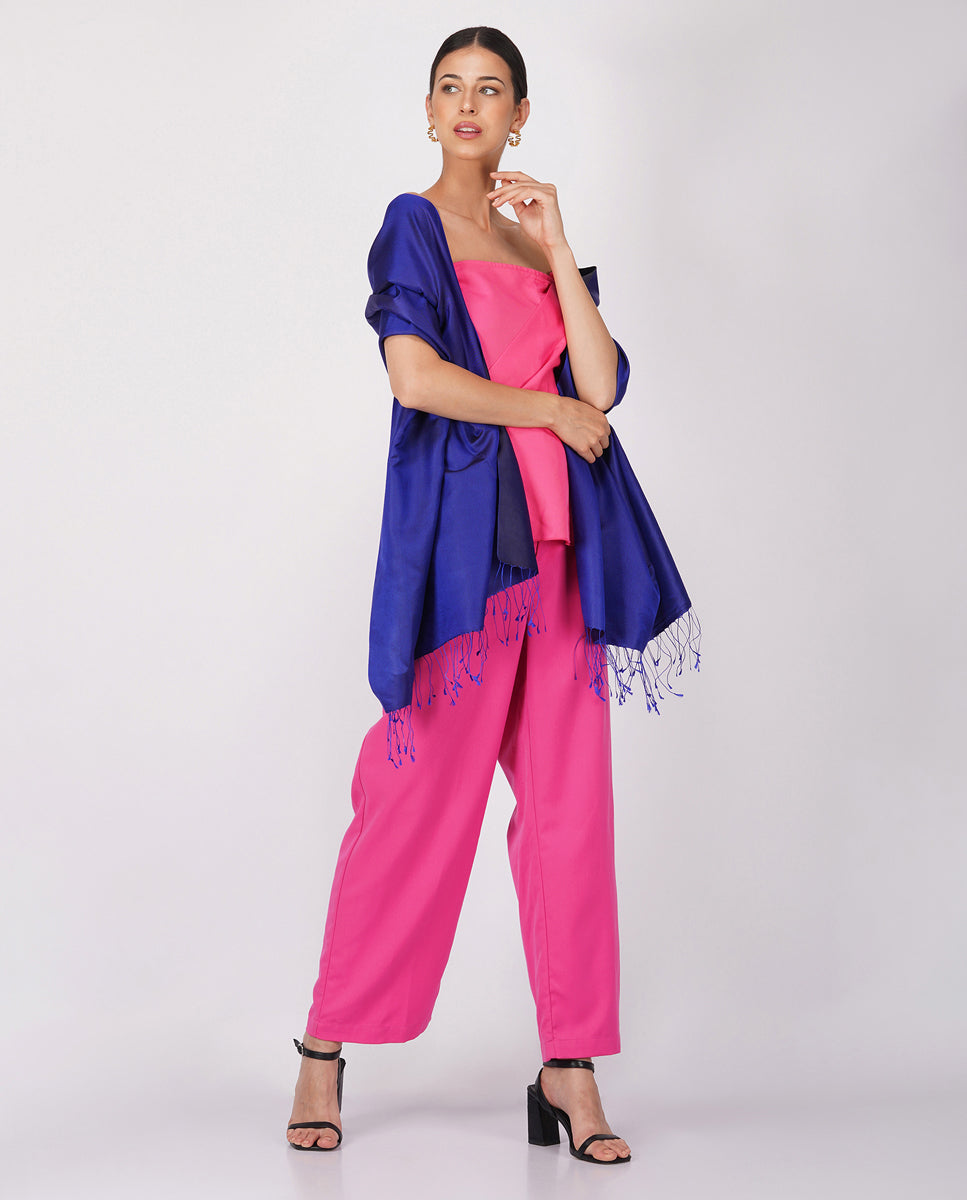 Sapphire Drape Scarf