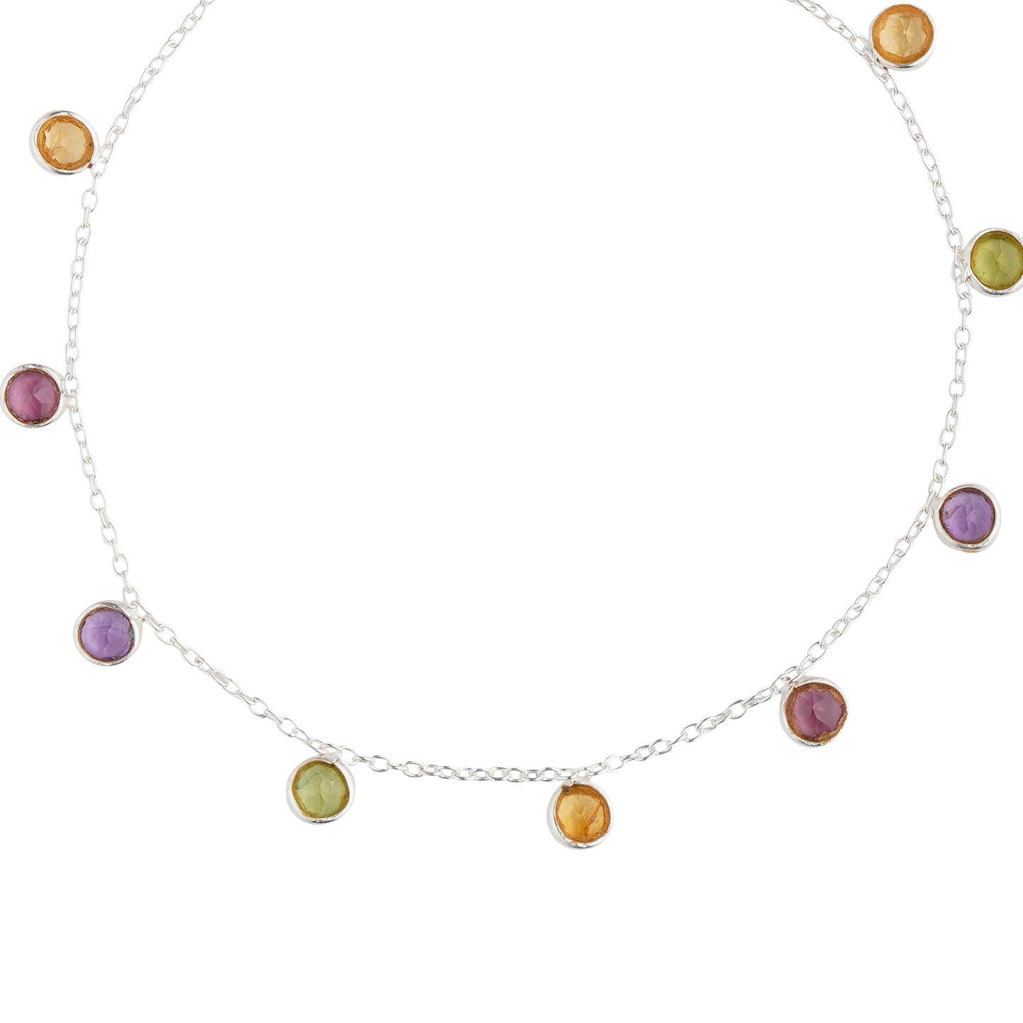 925 Sterling Silver Bracelet - Multi Tourmaline