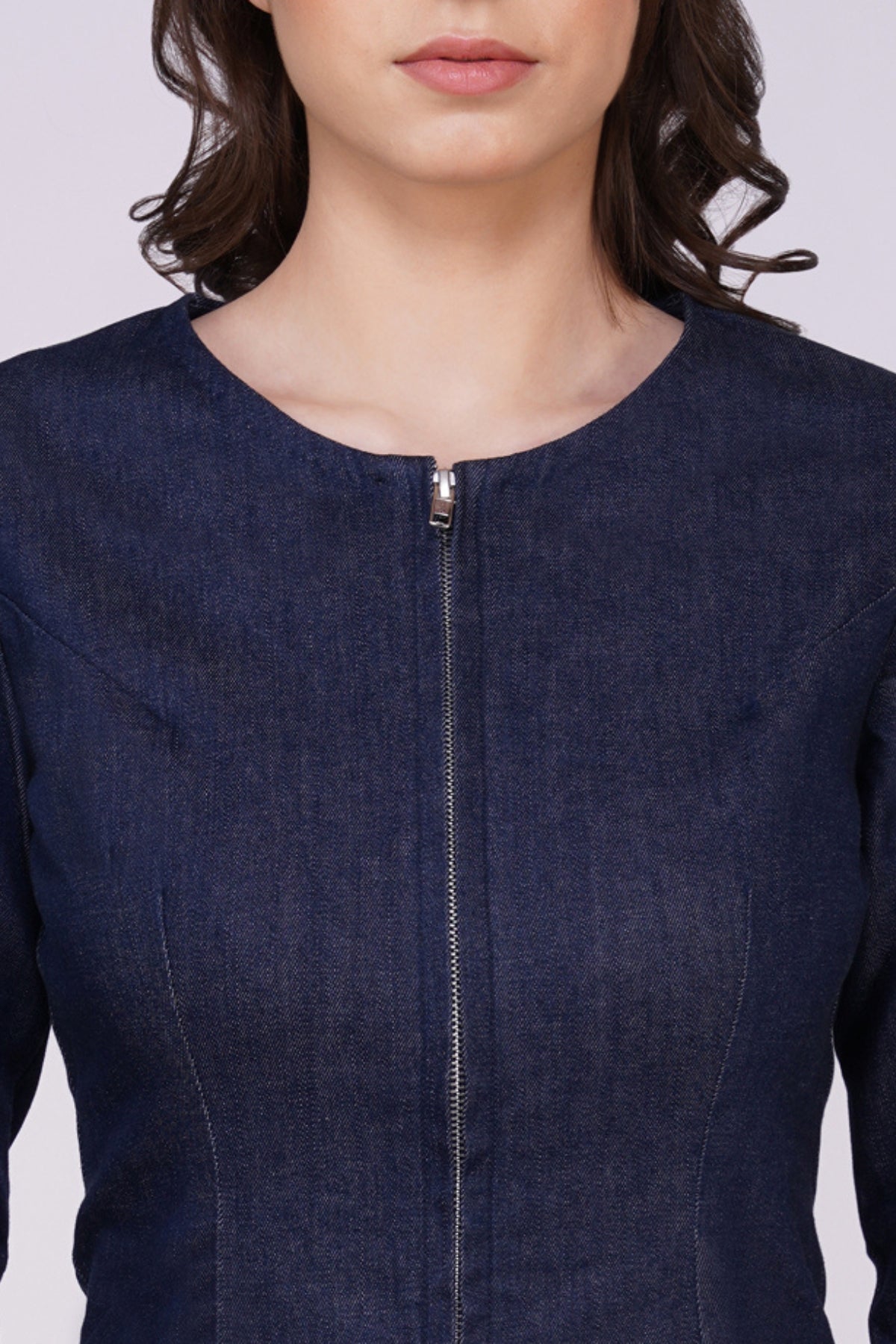 Fluer Blue Denim Dress