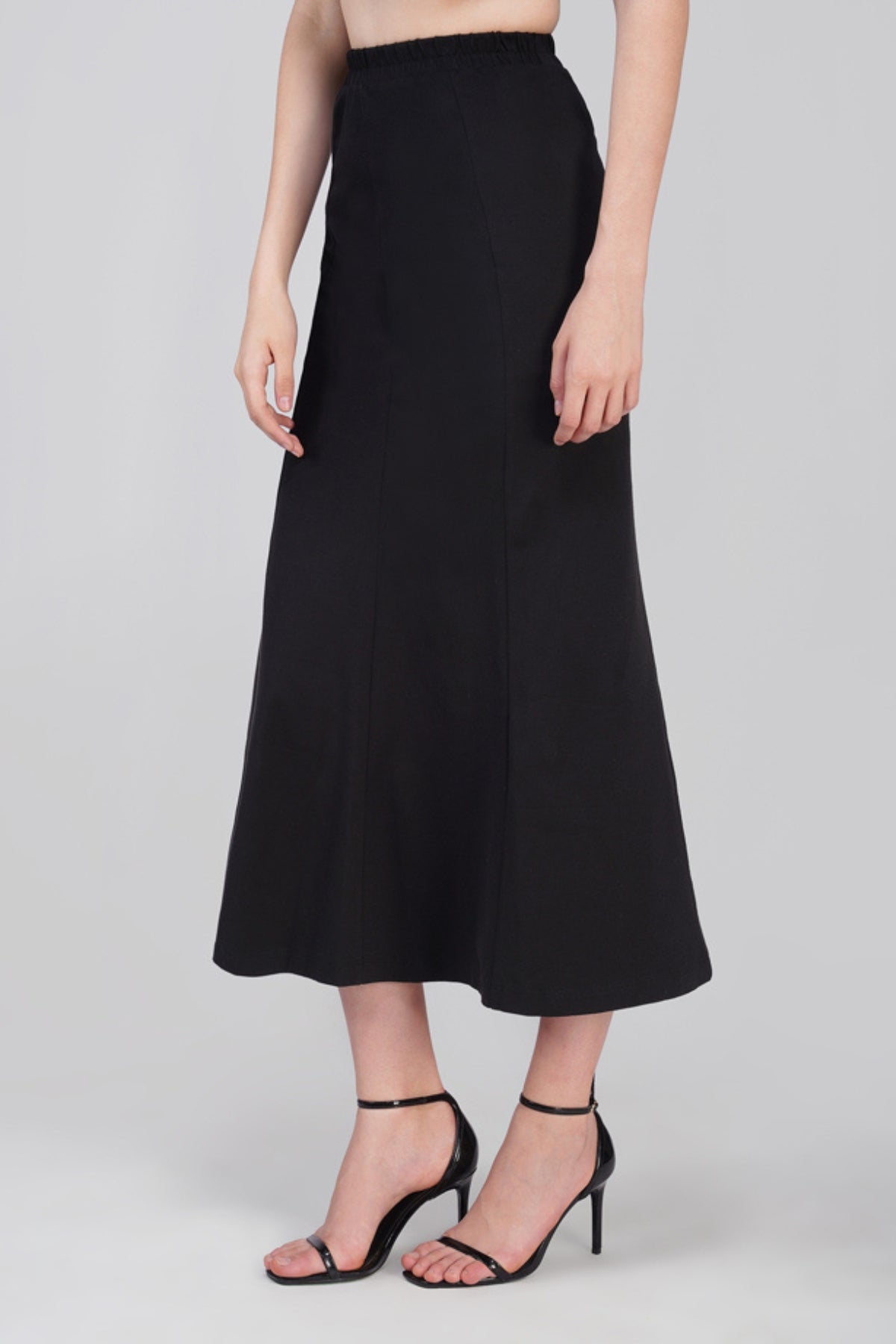 Maria Black Cotton Skirt