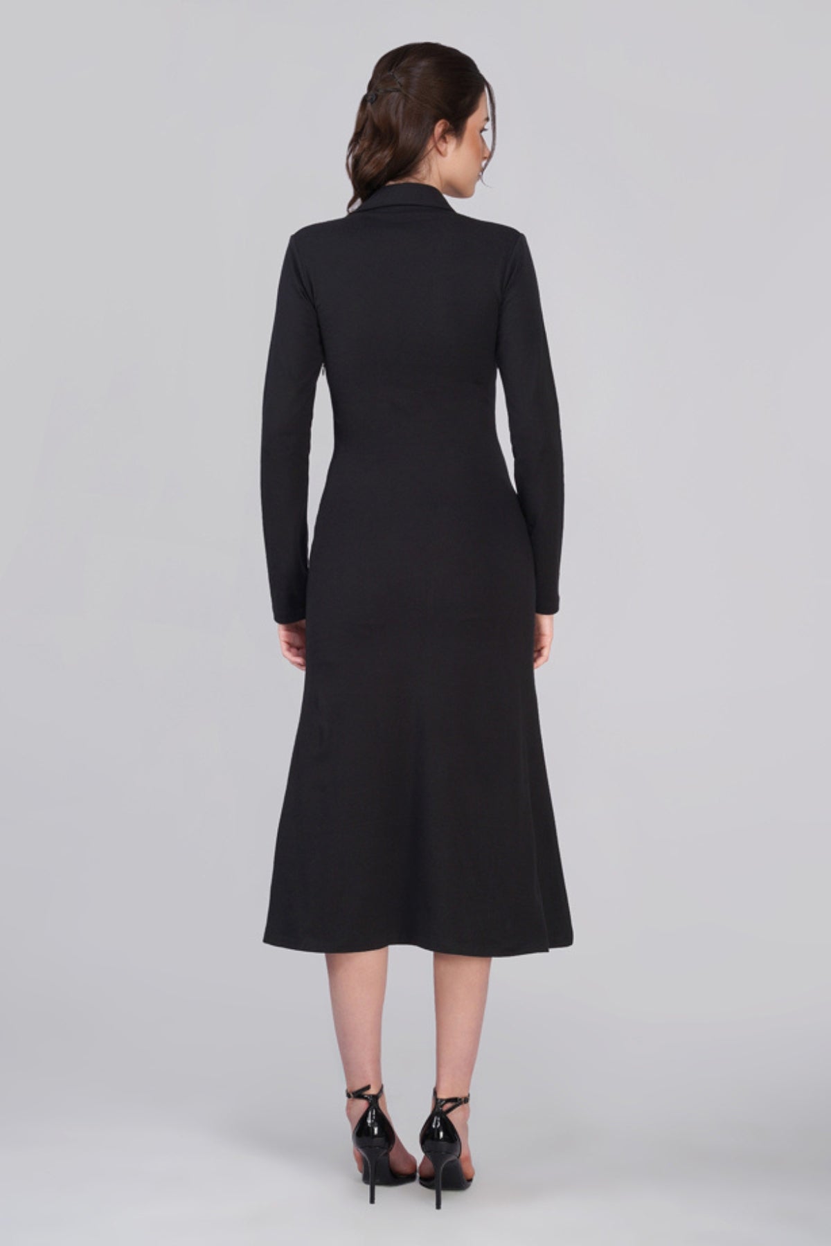 Sofia Black Cotton Dress
