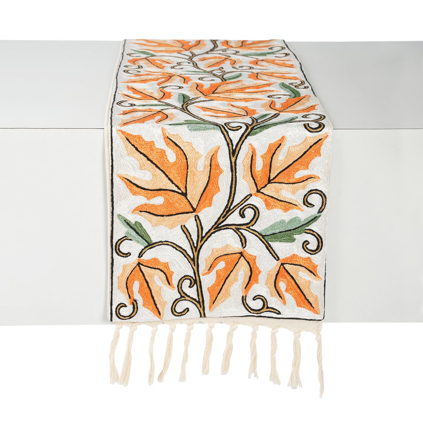 Clivarae Autumn Leaf Table Runner