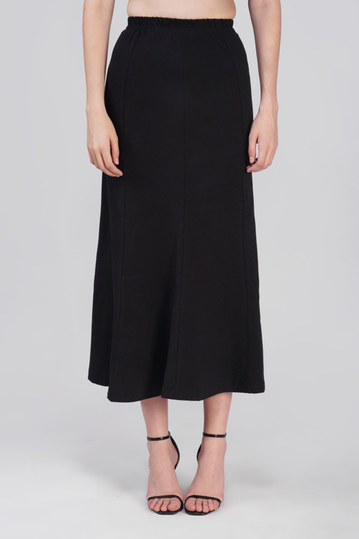 Maria Black Cotton Skirt