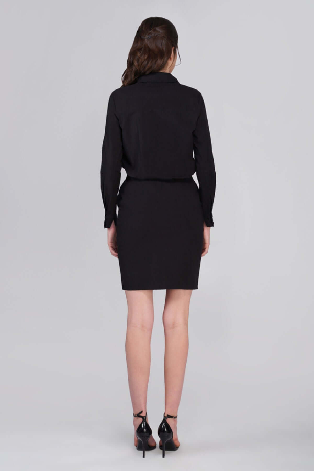 FnW Rubi Black Dress In-House Designed Pure Supima Cotton Effortless Allure feathernweave FnW