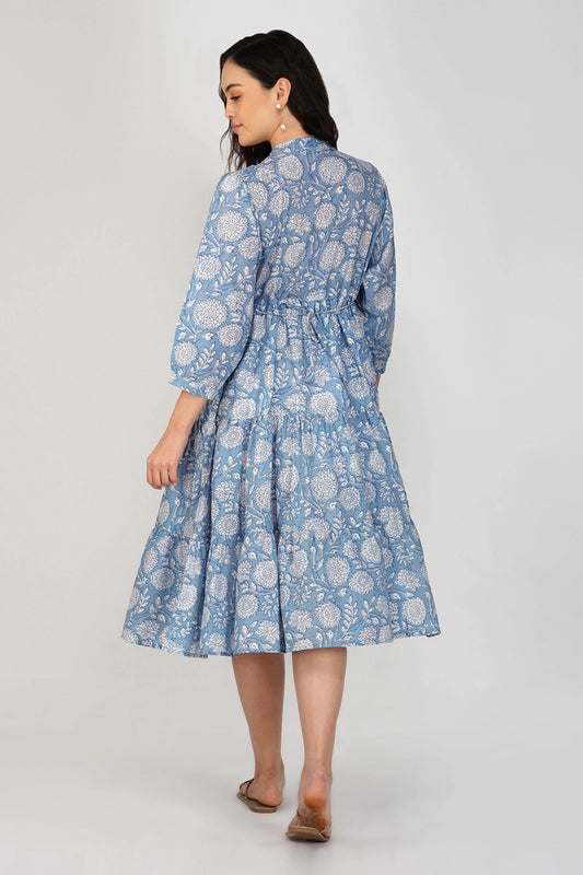 Long sleeve floral dress for women – Marina view