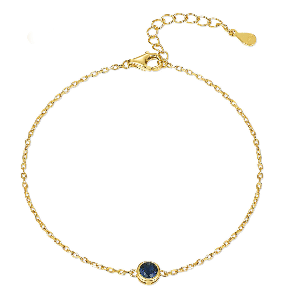 Etherea Blue Gold Plated Bracelet