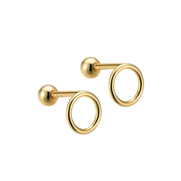FnW Golden Orbit Earnings Sterling Silver Jewelry Sculpted Metalware Artisanal Craftsmanship feathernweave FnW