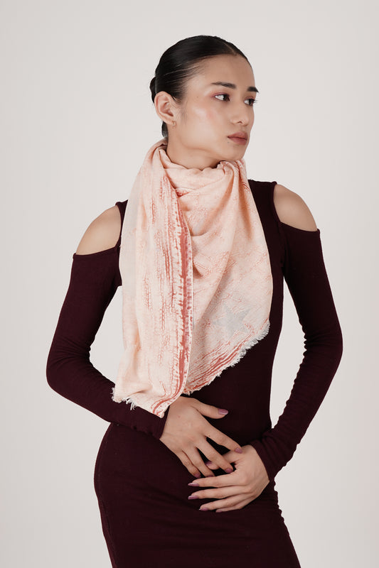 FnW Cherie Scarf Premium Natural Fiber Scarf Signature Drape Boutique Luxury feathernweave FnW