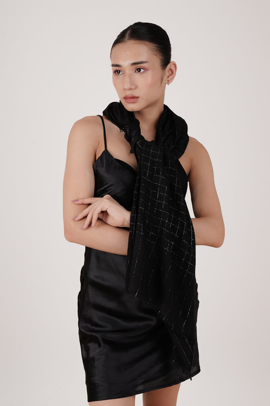 FnW Lumira Light Premium Natural Fiber Scarf Signature Drape Boutique Luxury feathernweave FnW