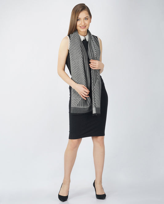 FnW Dreston Scarf Premium Natural Fiber Scarf Signature Drape Boutique Luxury feathernweave FnW
