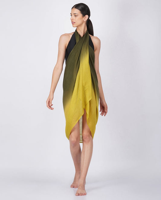 FnW Solarush Scarf Premium Natural Fiber Scarf Signature Drape Boutique Luxury feathernweave FnW