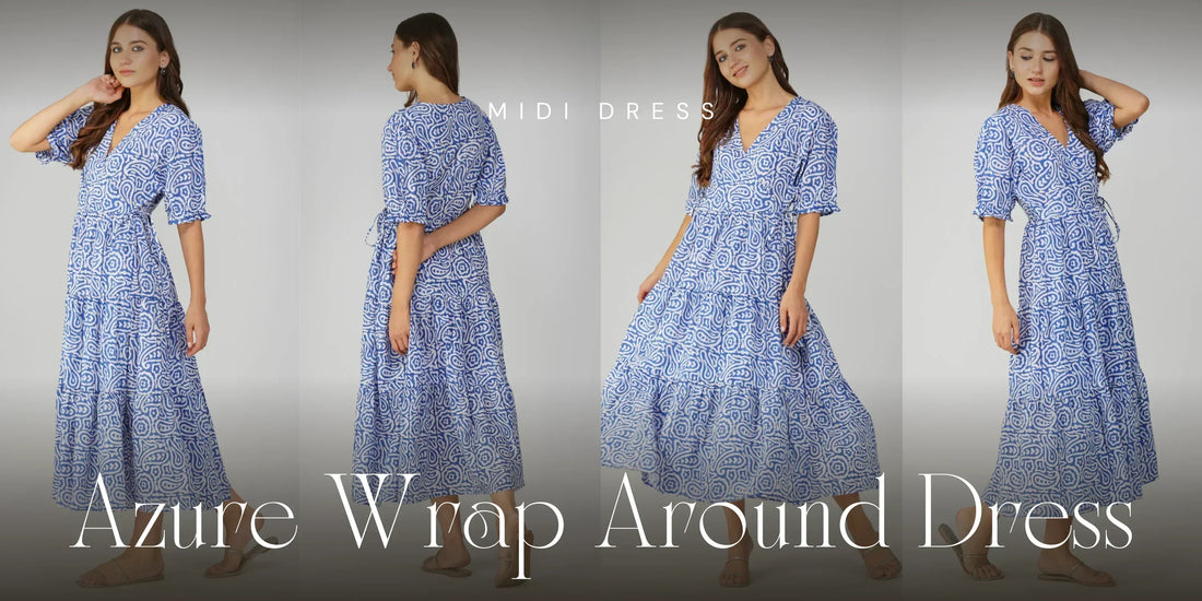 Azure Wrap Around Dress – Bold, Beautiful & Unapologetically You!