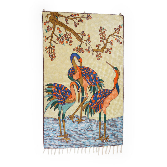 Serenity Crane Wall Hanging