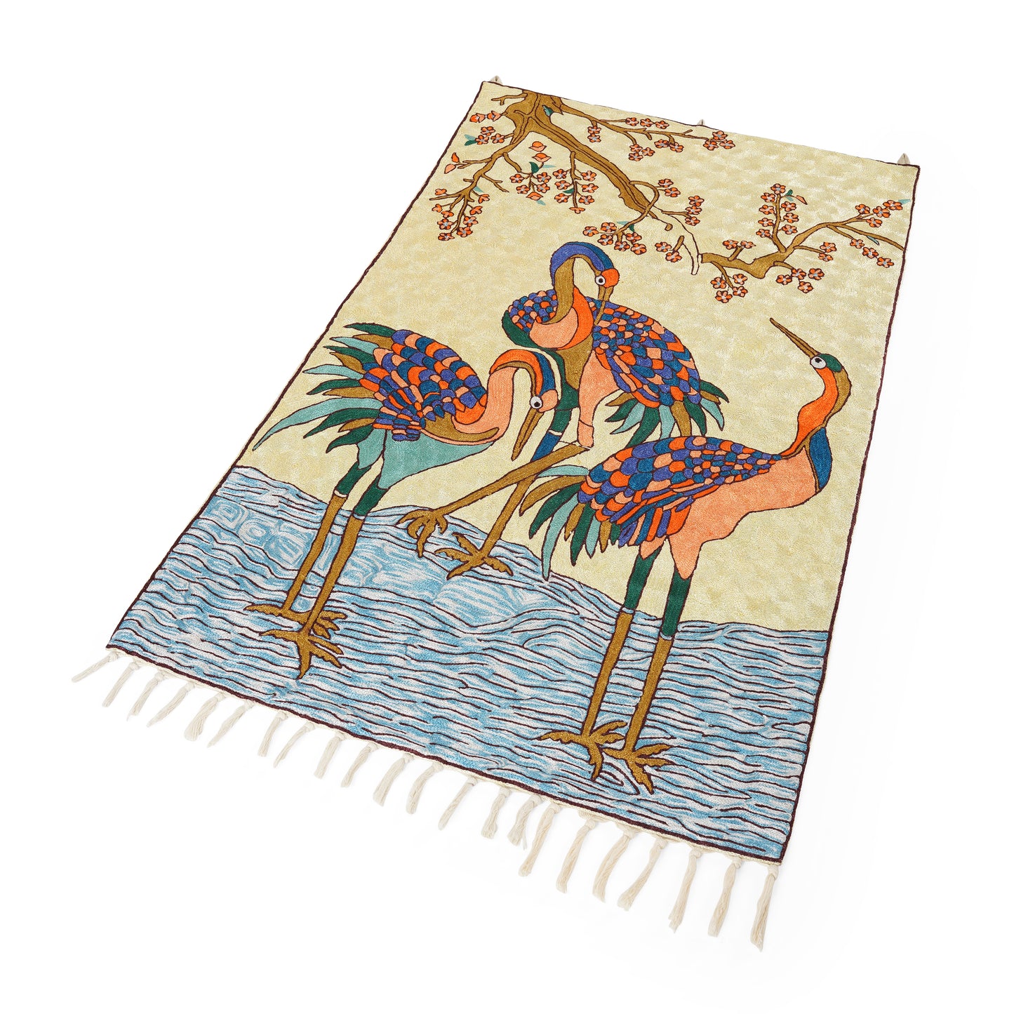 Serenity Crane Wall Hanging