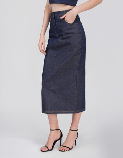 Ciara Blue Denim Skirt