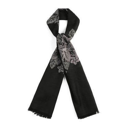 Nightbloom Artistic Floral Scarf