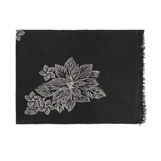 Nightbloom Artistic Floral Scarf