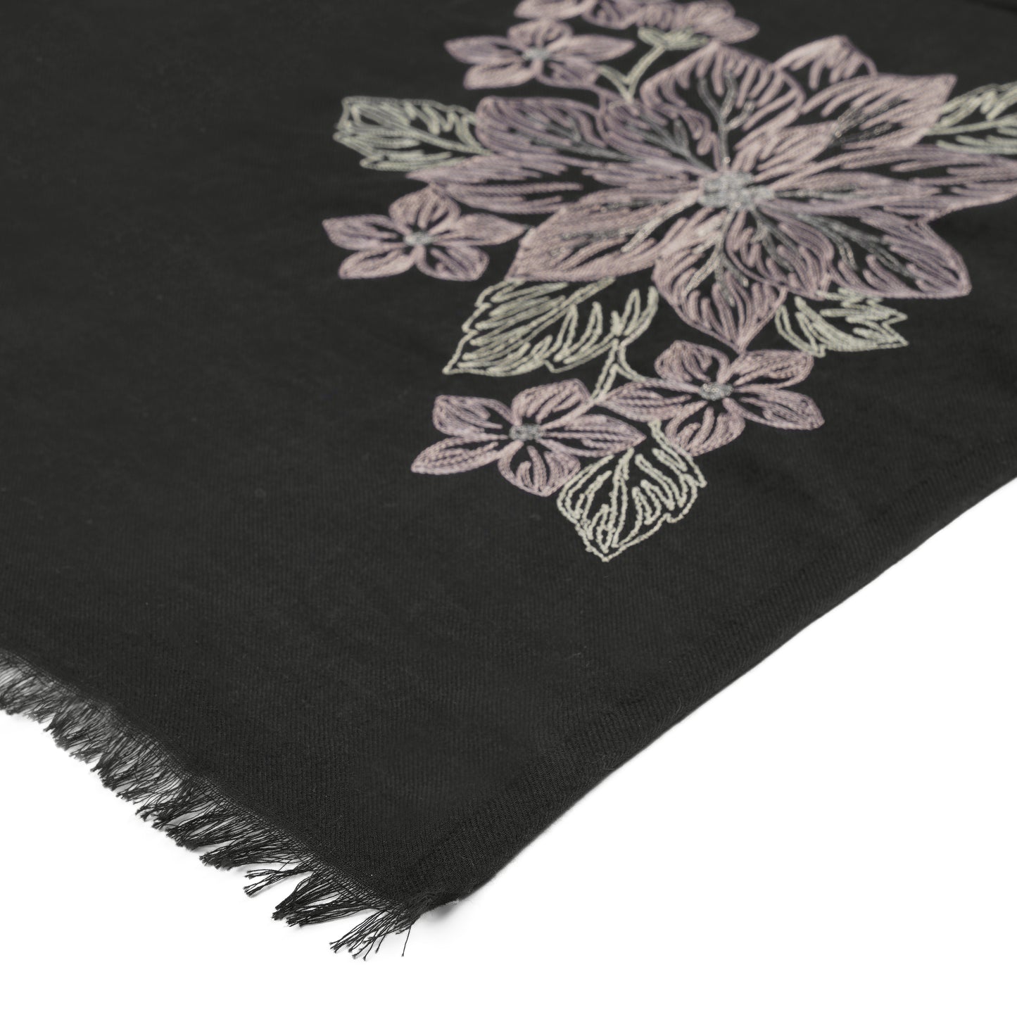 Nightbloom Artistic Floral Scarf