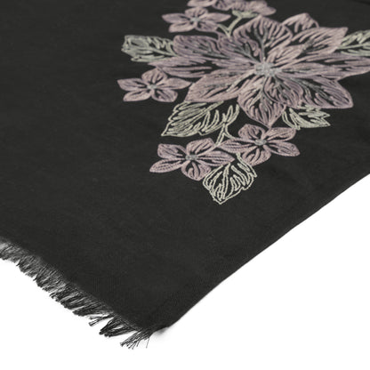 Nightbloom Artistic Floral Scarf