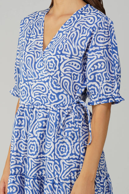 Azure Wrap Around Dress