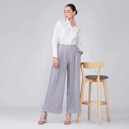 Arc Grey Japanese Crepe Straight Leg Pant | FLOW Series