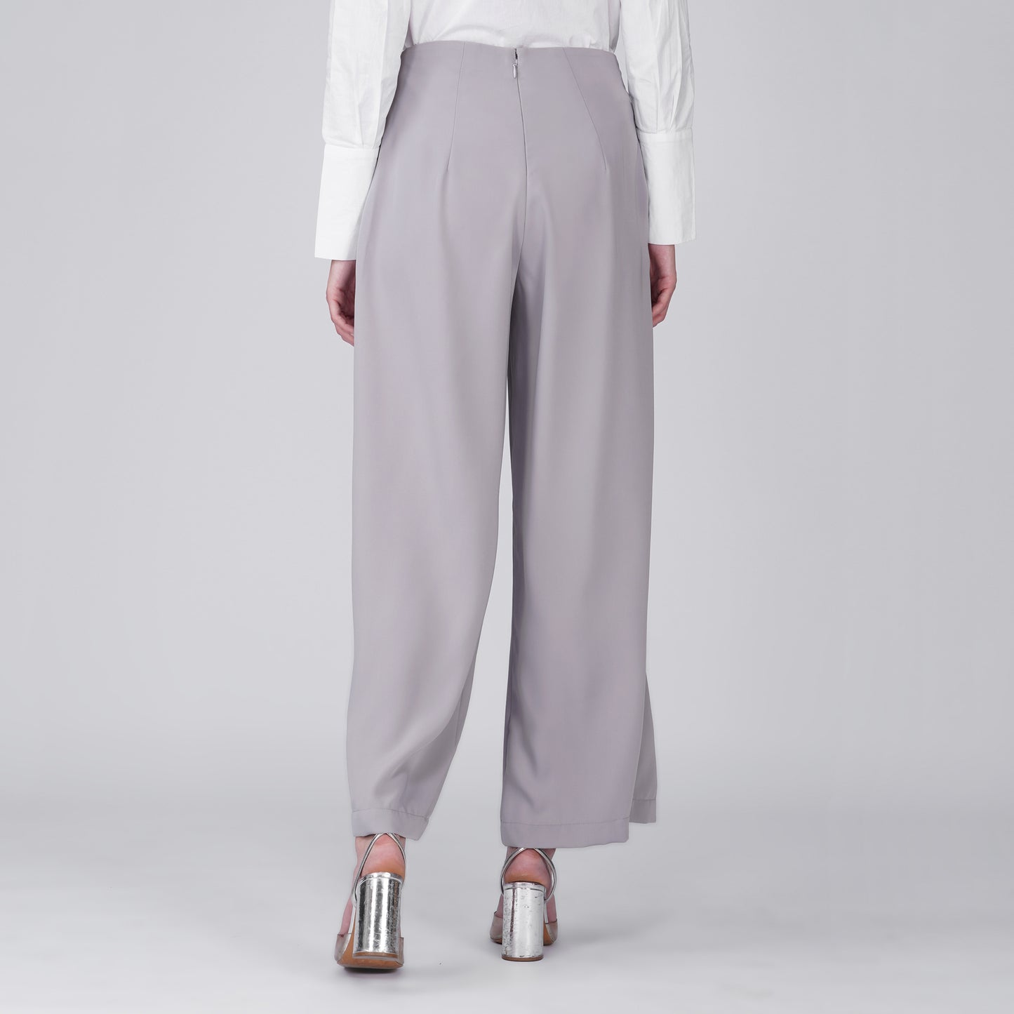 Arc Grey Japanese Crepe Straight Leg Pant | FLOW Series