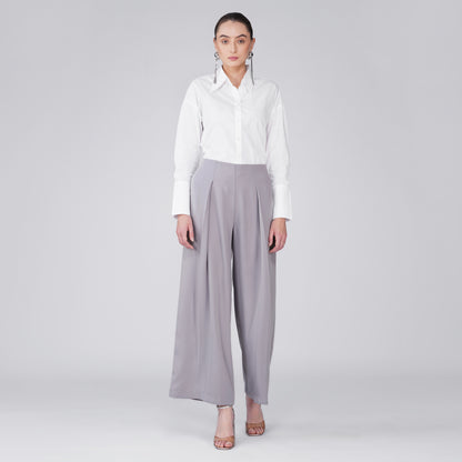 Arc Grey Japanese Crepe Straight Leg Pant | FLOW Series