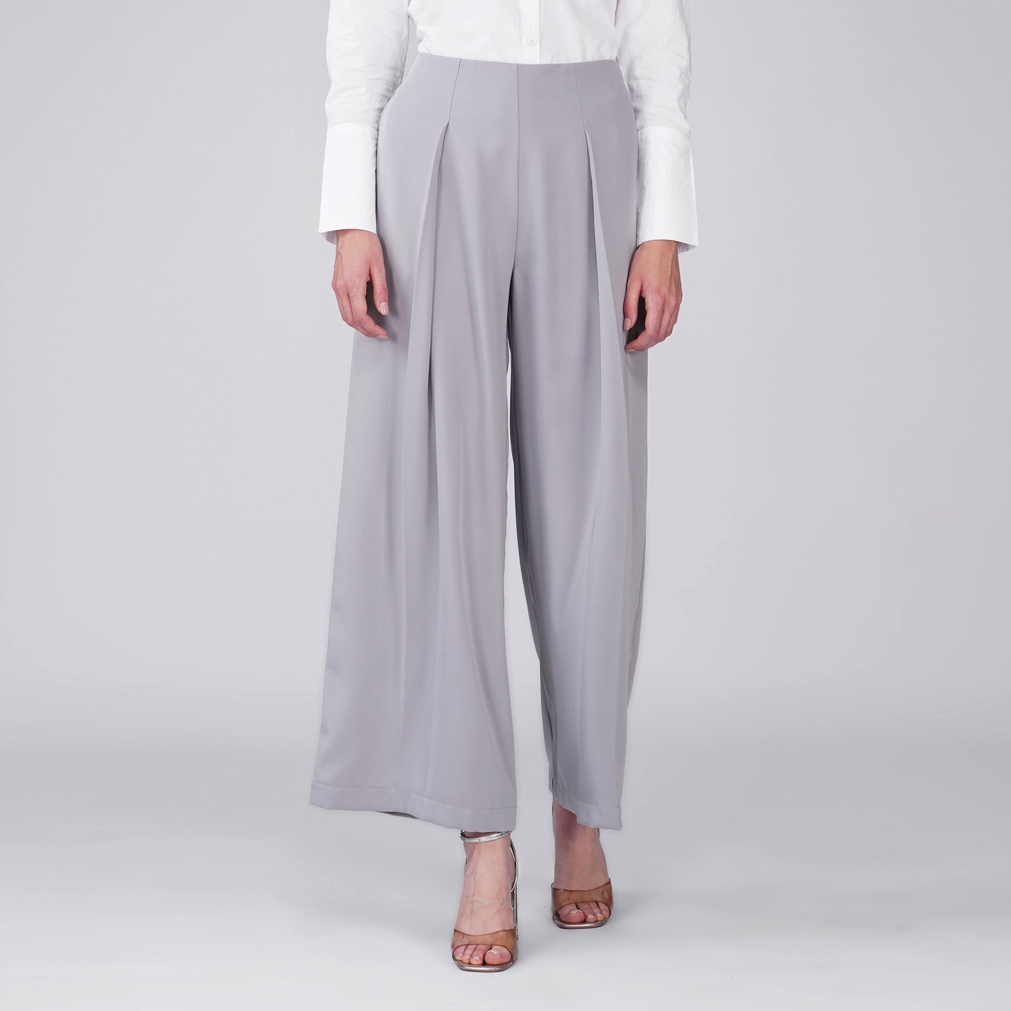 Arc Grey Japanese Crepe Straight Leg Pant | FLOW Series
