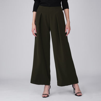Arc Olive Japanese Crepe Straight Leg Pant | FLOW Series